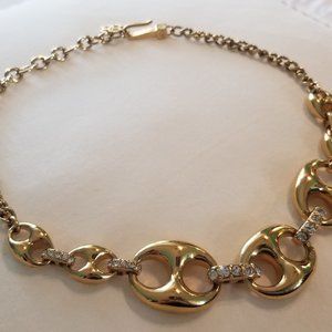 ANN TAYLOR 20 INCH GOLDTONE NECKLACE